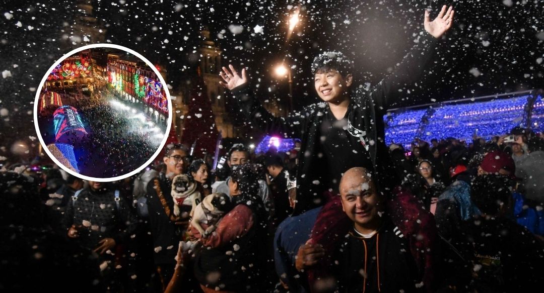 A qué hora cae nieve en el Zócalo Descubre el show más mágico de la Verbena Navideña CDMX