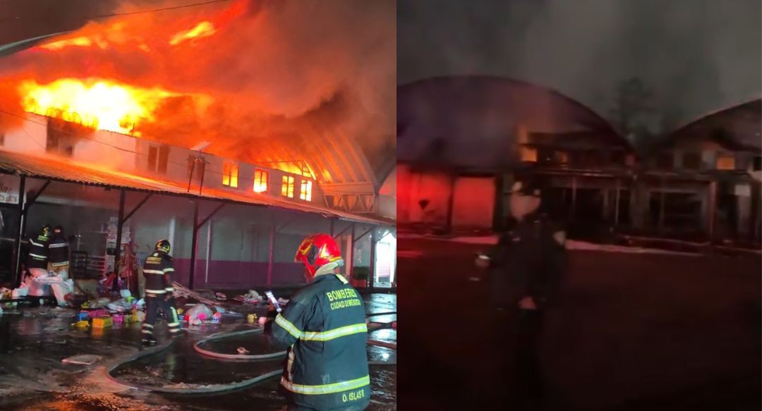 Incendio en la Central de Abasto