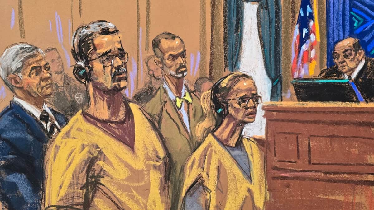 Esta fue una de las pocas veces que se pudo escuchar hablar a ambos desde que fueron presentados ante la justicia estadounidense