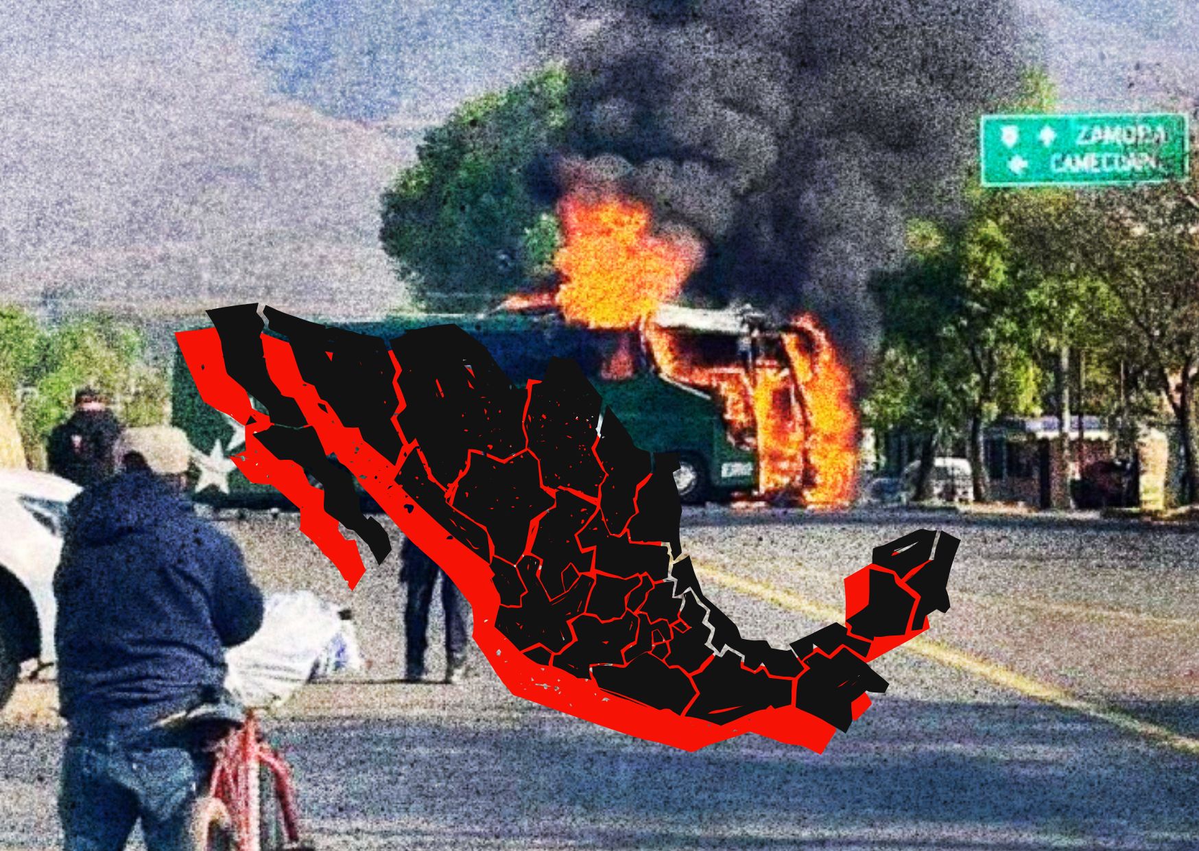 Mapa EN VIVO de todos los narcobloqueos en México tras la muerte de 