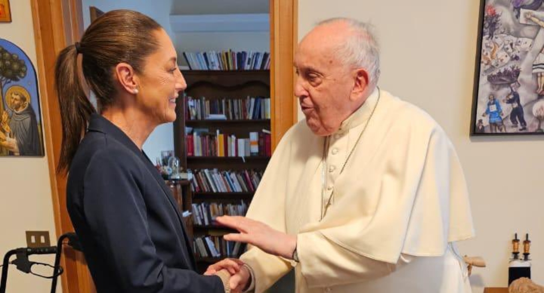 Claudia Sheinbaum y el papa Francisco