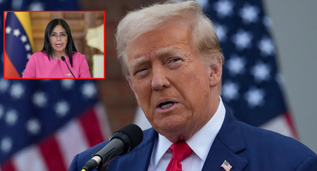 Donald Trump lanza advertencia a Delcy Rodríguez