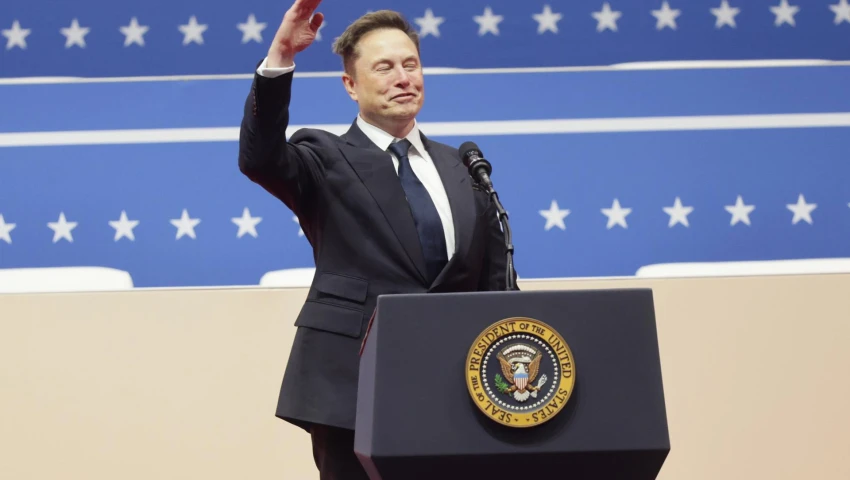 Elon Musk hizo un saludo fascista
