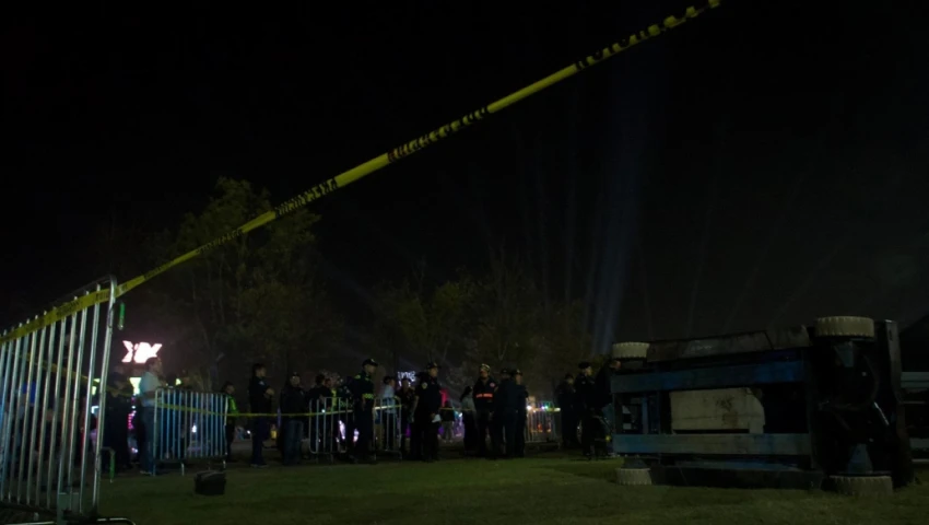 festival ceremonia dos muertos accidente caída de estructura decorativa conciertos cinco
