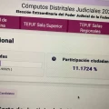 Resultados preliminares de la votación de candidatos a ministros