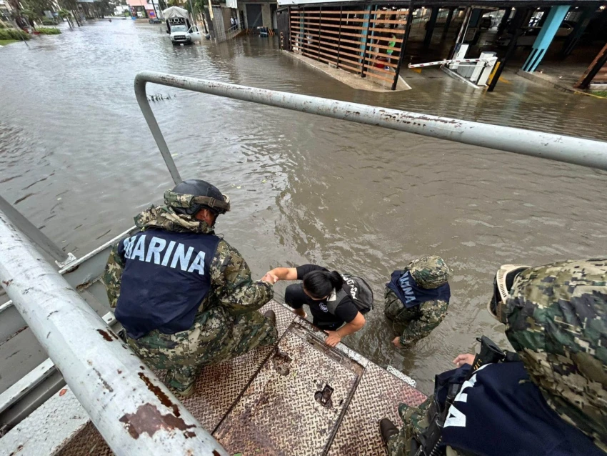 Más de 25 elementos de las Fuerzas Armadas operan en el lugar.