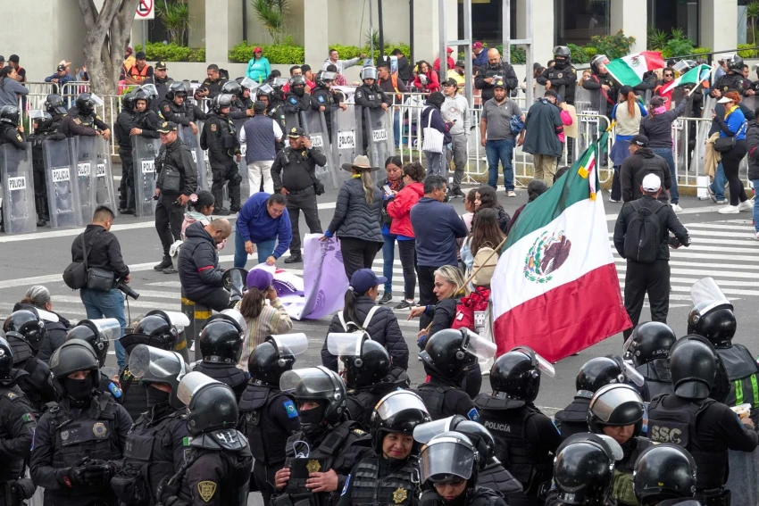 Protestas previo a la toma de posesión de Claudia Sheinbaum