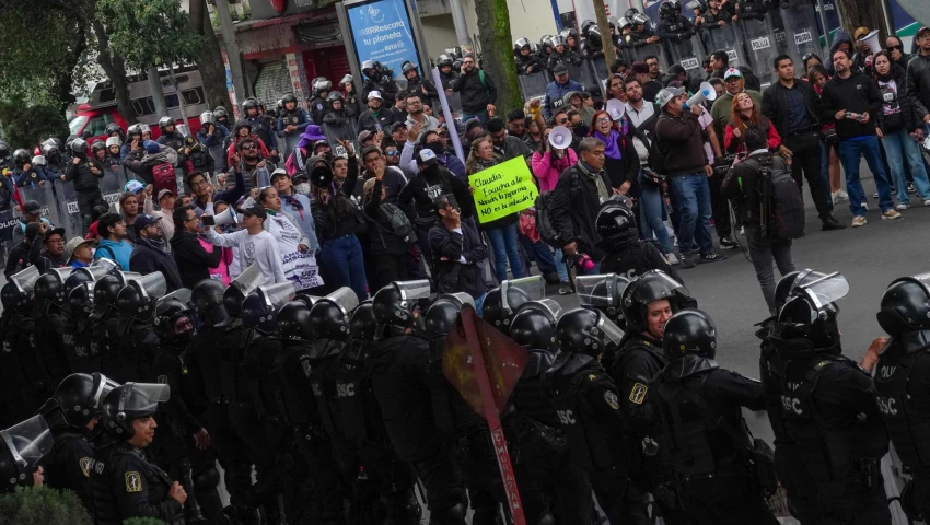 Protestas previo a la toma de posesión de Claudia Sheinbaum