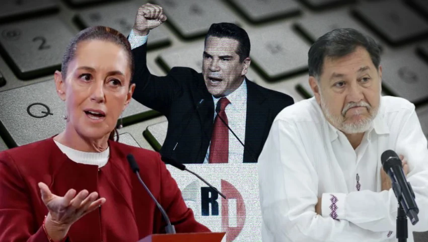 “¿Quién paga tanto bot?”: Sheinbaum acusa linchamiento mediático contra Noroña tras pelea con “Alito”