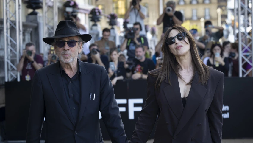 Mónica Bellucci y Tim Burton