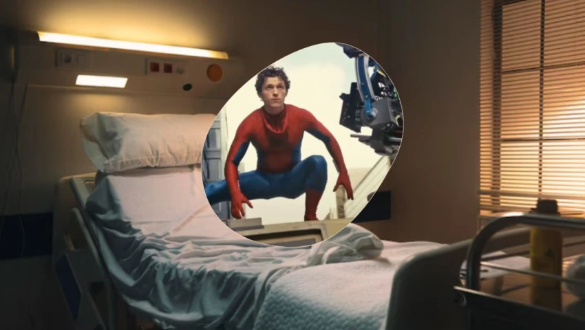 Tom Holland sufrió un accidente mientras hacía una acrobacia.