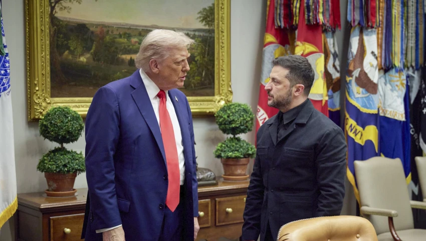 Donald Trump y Volodimir Zelenski Donald Trump y Volodimir Zelenski