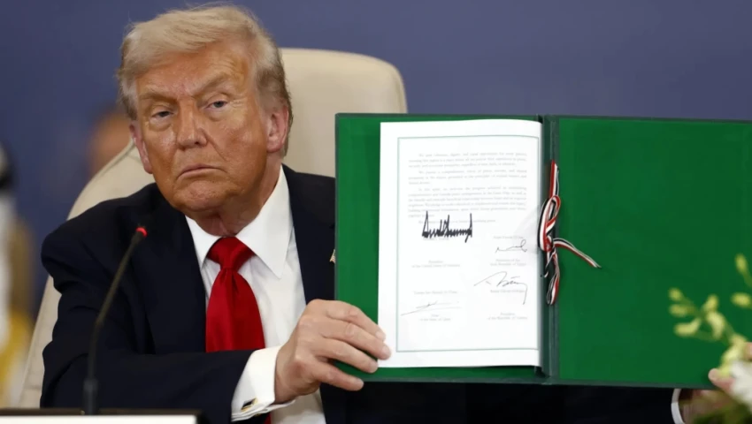 Donald Trump firmó el acuerdo de paz entre Israel y Gaza Trump firma acuerdo de paz entre Israel y Hamás