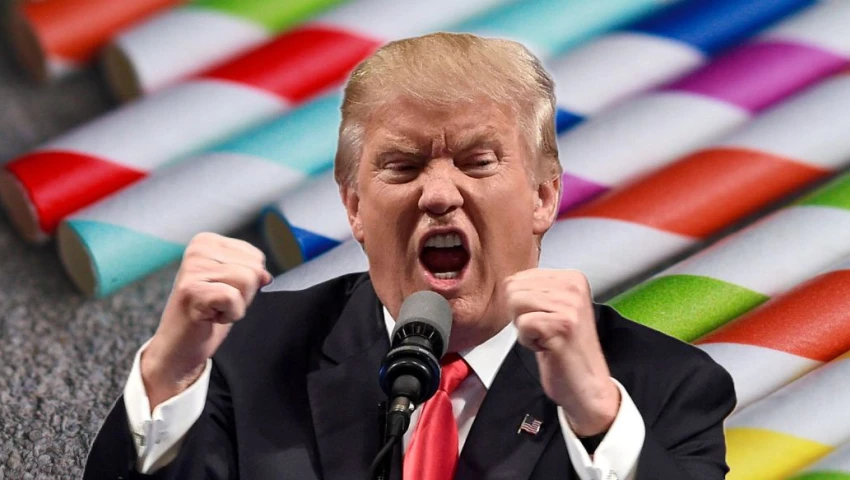 ¿Por qué Trump odia los popotes de papel? Firma orden para volver al plástico