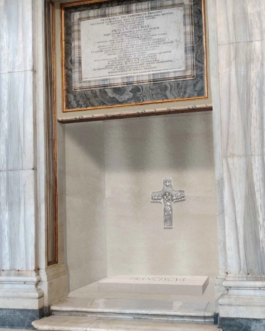 Tumba del papa Francisco