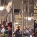 Usuarias atrapadas en vagón del Metro. Usuarias atrapadas en vagón del Metro.