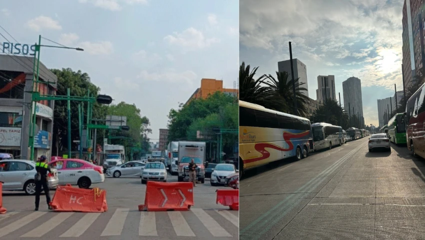Calles cerradas en el CDMX Calles cerradas en el CDMX