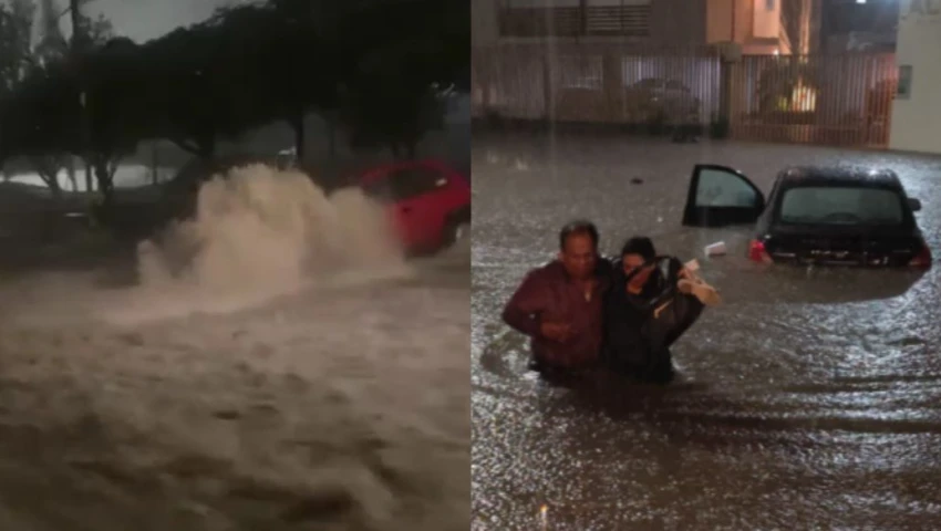 VIDEOS | Lluvias en Querétaro dejan 2 muertos: autos arrastrados, casas inundadas y caos vial