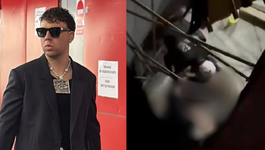 VIDEOS| Así fue el momento en que personas cayeron de las gradas en el concierto de Quevedo