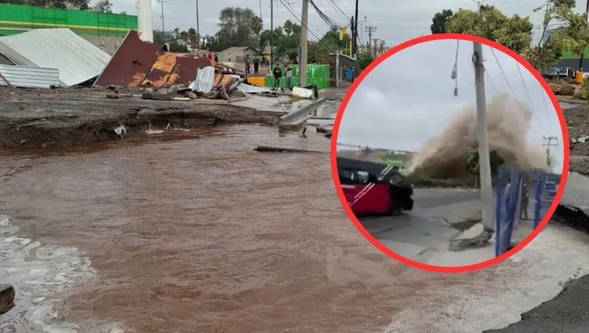 VIDEO | Explota tubería en Tijuana, el ducto debía cambiarse en 2002: dejó sin agua a más de 630 colonias