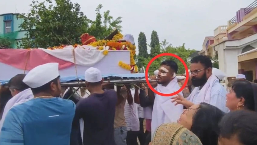 VIDEO| Único sobreviviente de Air India asiste al funeral de su hermano en medio de dudas
