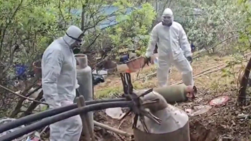 VIDEO| Esto ocultaba el narcolaboratorio hallado en Otzolotepec: ¿Nuevo foco del narco?