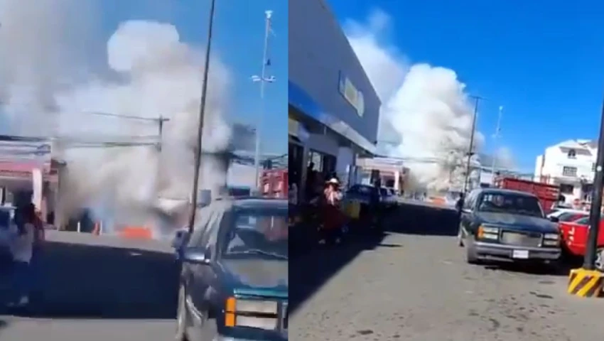 VIDEO| Explosión en negocio de pirotecnia deja a una persona herida en Villa Victoria, Edomex