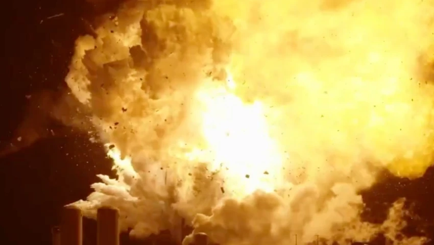 explosión, nave espacial Starship 36 de Space X