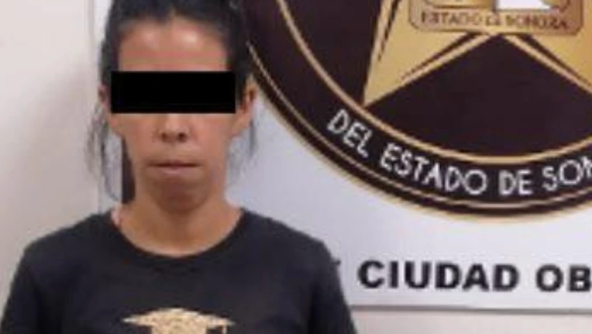 Mujer lanza alcohol a su hijo y le prende un cerillo, fue detenida en Sonora