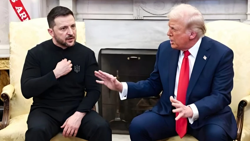 Donald Trump y Volodímir Zelenski
