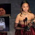 Zoe Saldaña gana el Oscar con 'Emilia Pérez' y las redes explotan con memes