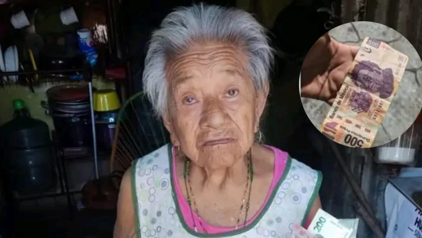 Abuelita vendedora de dulces recibe billete falso en Catemaco