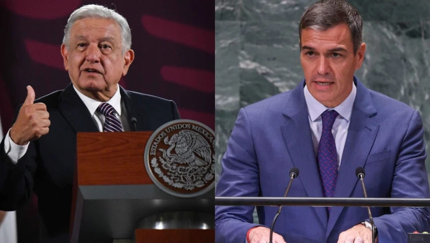AMLO y Pedro Sánchez AMLO y Pedro Sánchez