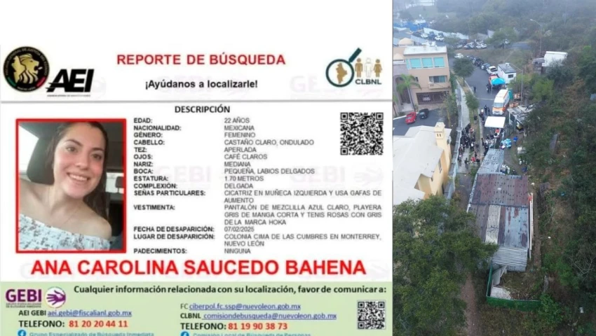 Ana Carolina: hallan cuerpo en el Cerro de las Mitras en Monterrey
