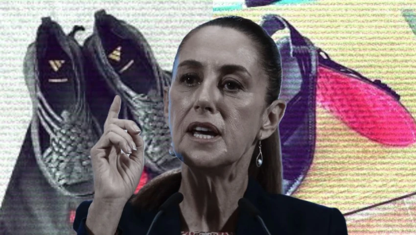 Así va la batalla de Sheinbaum por apropiación cultural de Adidas: "Oaxaca Slip On"