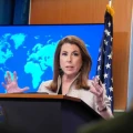 Tammy Bruce, portavoz del Departamento de Estado de EE.UU. Tammy Bruce
