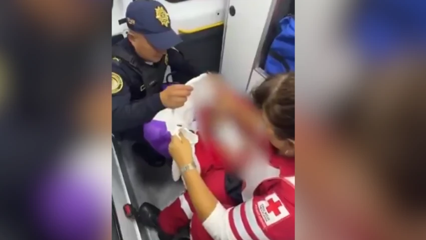 Bebé abandonado en Tacubaya Bebé abandonado en Tacubaya