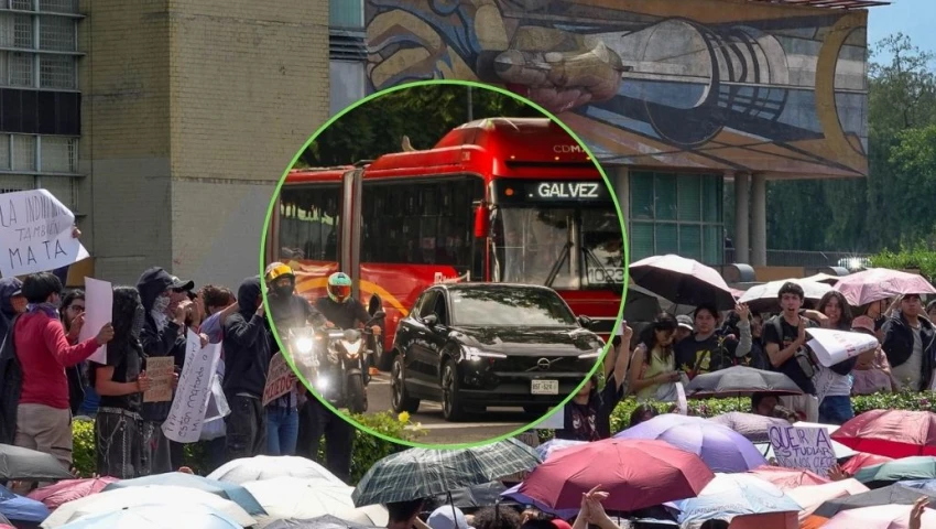 Bloquean Insurgentes Sur en ambos sentidos por asesinato de estudiante en CCH Sur: alternativas viales CDMX hoy