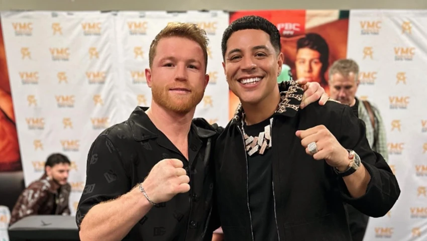 Canelo Álvarez y Eduin Caz