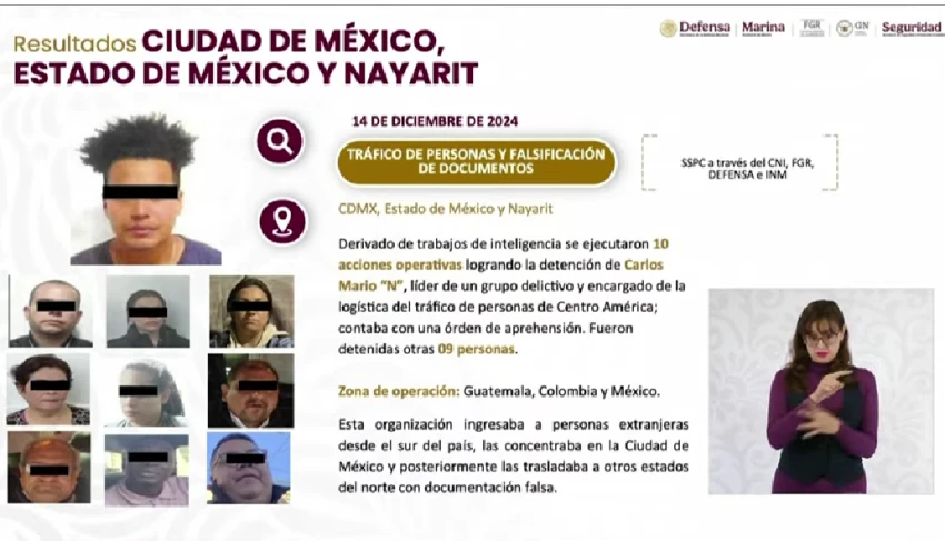 Decomisos y detenciones