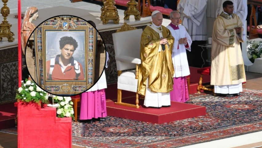 El papa León XIV canonizó a Carlo Acutis