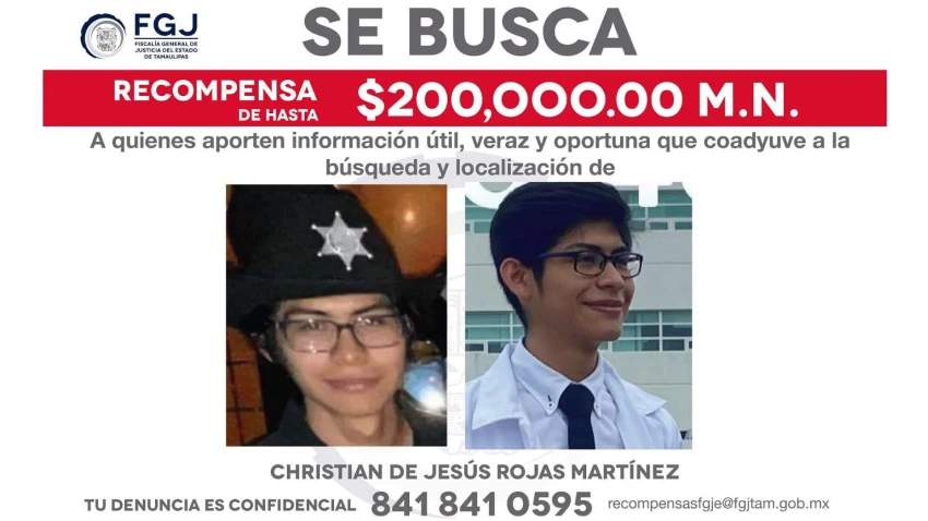CHRISTIAN DE JESUS ROJAS MARTINEZ RECOMPENSA