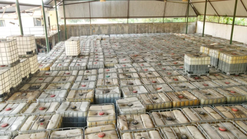 Decomiso millonario de combustible
