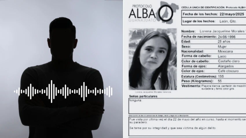 Audio del presunto feminicida de Lorena Jacqueline