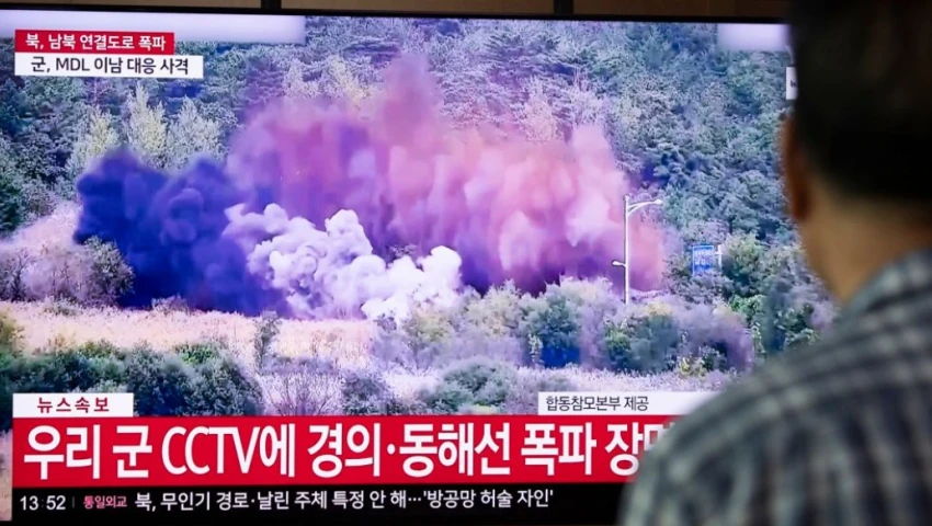 Corea del Sur responde con disparos tras destrucción de carreteras por Corea del Norte