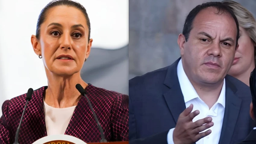 Cuauhtémoc Blanco y Claudia Sheinbaum