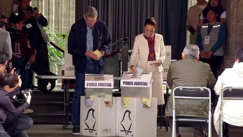 ¿Cuánto tardó Claudia Sheinbaum en votar? Así fue su participación en la Elección Judicial 2025