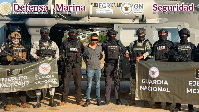Detienen a Gerardo “N”, líder criminal en Apatzingán ligado al asesinato de agentes de la FGR