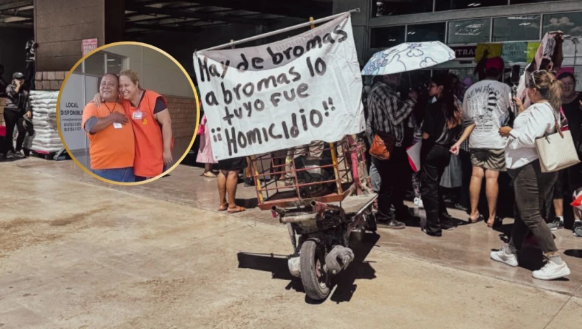Este domingo hubo una protesta en el lugar donde trabajaba Papayita para exigir justicia