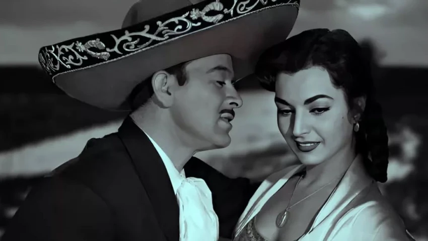 Elsa Aguirre y Pedro Infante